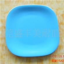 美耐皿密胺餐具/方形盘/西式花卉盘