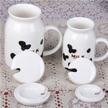 zakka情侣牛奶杯盖早餐牛奶杯盖纯白陶瓷杯盖