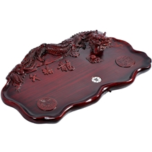 厂家直销新款树脂茶盘功夫茶具千禧龙树脂茶盘批发