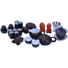 厂家热卖新品雄欣多头紫砂功夫茶具精品茶具套装