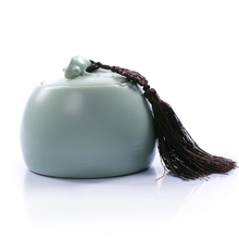 厂家直销批发汝窑茶叶罐香粉罐汝瓷密封罐储物罐陶瓷礼品