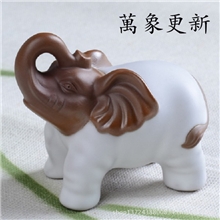 万象更新精品招财动物摆件紫砂哥窑汝窑变色茶宠茶玩创意工艺品