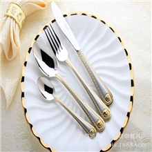 酒店西餐餐具|英国外贸原单高档不锈钢餐具厂家刀叉勺套装批发