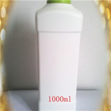 销售1000ml方形瓶白色塑料瓶安利款瓶PE塑料瓶子深圳瓶厂
