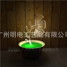 亚克力LED盆栽亚克力室内装饰品欧盟认证品质欢迎来样订做