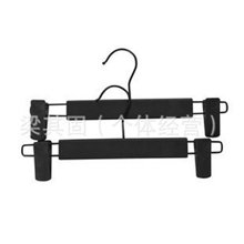 百顺衣架低价热销裤架裤夹磨砂裤夹服装店裤夹批发【黑磨砂】