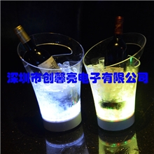 专业生产无线遥控7彩LED冰桶防摔透明冰桶酒吧KTV发光冰桶