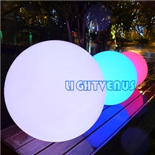 大量供应50cm遥控7彩变色充电户外LED球防水球
