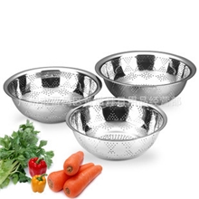 不锈钢加深洗米盆水果篮杂物篮漏盆不锈钢盆洗菜盆