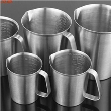 304不锈钢量杯厨房量杯带刻度杯液体杯奶茶烘焙用具1000ML