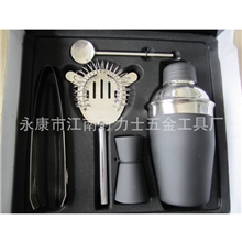 550ml雪克杯5件套，酒具套装,摇酒器礼盒装