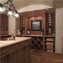 定制实木红酒柜