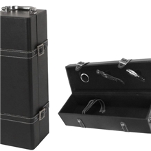 做工精细畅销黑棕两色单支皮质酒盒喜庆送礼首选就和厂家现货直销