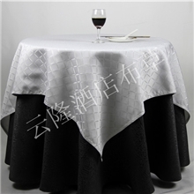 柯桥厂家批发尺寸可定制灰色涤棉提花酒店台裙