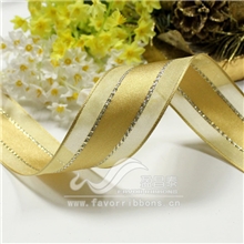 供应包装丝带38mm丝带铁丝边丝带铁丝边装饰丝带