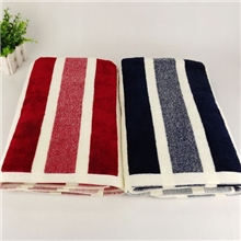 纯棉AB纱割绒时尚大气加大绅士条纹浴巾可搭配套巾厂价批发