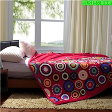 现货热批300克法兰绒毯子法莱绒毯子双面印花珊瑚绒毛毯批发