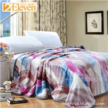 样品中心厂家批发法兰绒保暖床单休闲毯珊瑚绒毯子礼品毯