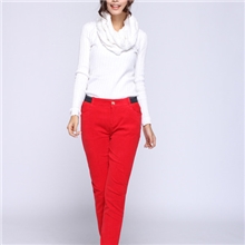 供应现货休闲裤,韩版休闲裤,时尚百搭修身女装休闲裤86157#