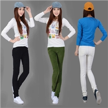 2013最新秋装女裤时尚韩版多色牛仔裤外贸原单