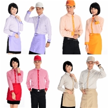 新款酒店工作服秋冬装女长袖服务员工装西餐厅饭店长袖工服