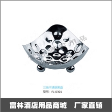 三角形不锈钢果盘餐盘不锈钢酒店用品批发