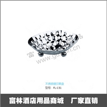 高档酒店用品批发不锈钢锤印果果盘创意水果盘糕点盘