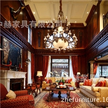 欧式雕刻全实木护墙板原木挂墙板墙裙板电视背景装饰墙板订制