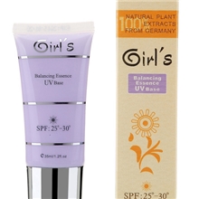 正品货源Girl's德国女孩精华平衡保湿UV隔离霜紫色防晒隔离霜