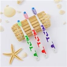 1271小牛3口彩毛牙刷奶牛儿童牙刷创意2元店母婴用品批发软毛