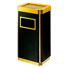 GPX-010烤漆金霸王靠墙烟灰桶酒店专用果皮箱垃圾桶厂家促销