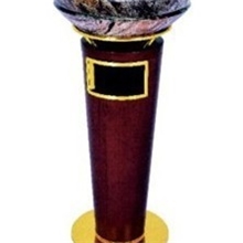 GPX-42红木古铜宝鼎座地烟灰桶果皮箱垃圾桶厂家热销