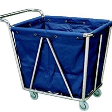 C-078不锈钢手推锥形酒店客房布草车服务车房口车宾馆布草车