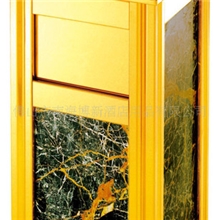 酒店大堂四菱角座地果皮桶大理石烟灰桶图片可订做