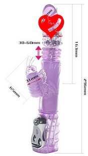 供应批发百乐招蜂引蝶一代伸缩滚珠棒女用自慰器成人情趣用品