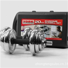 哑铃20Kg电镀哑铃York出口产品厂家直销