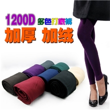 秋冬拉绒裤批发拉绒九分裤彩色拉毛裤拉绒打底裤打底裤批发