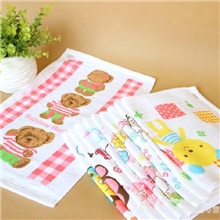 批发供应纯棉儿童蜂巢纱布毛巾童巾30*50宝宝毛巾婴儿洗脸巾