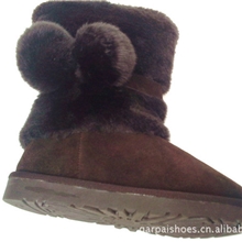 2011年新款冬款真皮女雪地靴棉靴防滑保暖35-39码