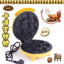 批发家用全自动卡通蛋糕机全自动电饼铛/DIY烘焙烤饼机面包机