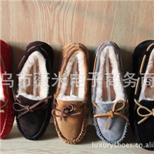 雪地靴包子鞋羊皮毛一体休闲舒适平底品牌女靴棉单鞋批发代发