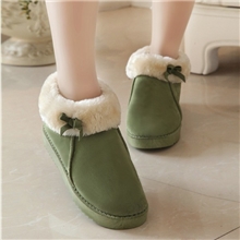 2013新款时尚翻毛短筒雪地靴蝴蝶结加厚短筒靴居家棉鞋一件代发