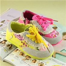 2013秋款热之风童鞋批发磨砂皮拼接男女童童鞋布帆鞋休闲鞋