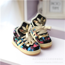 2013秋冬款韩版时尚拼色男童女童小童儿童鞋棉鞋童鞋批发