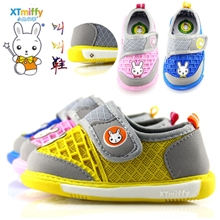小兔米菲273秋季新款婴儿卡通叫叫鞋宝宝防滑学步鞋镂空网布鞋