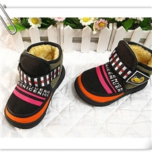 长期6-8元库存尾货外贸童鞋批发反毛男女童雪地靴棉靴yr1207-2