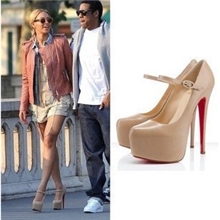 新款爆范冰冰同款14CM红底超高跟40码单鞋常年供货hn213