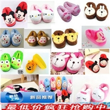 新款冬季可爱卡通全包跟情侣棉拖鞋居家保暖拖鞋棉鞋批发