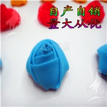 玫瑰饰品配件雪纺美丽手工大花朵发饰衣服胸花鞋花配饰材料批发