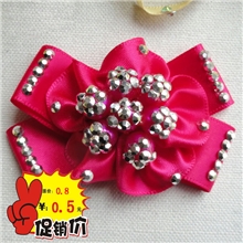 特价出售优质手工镶珠涤纶带鞋花